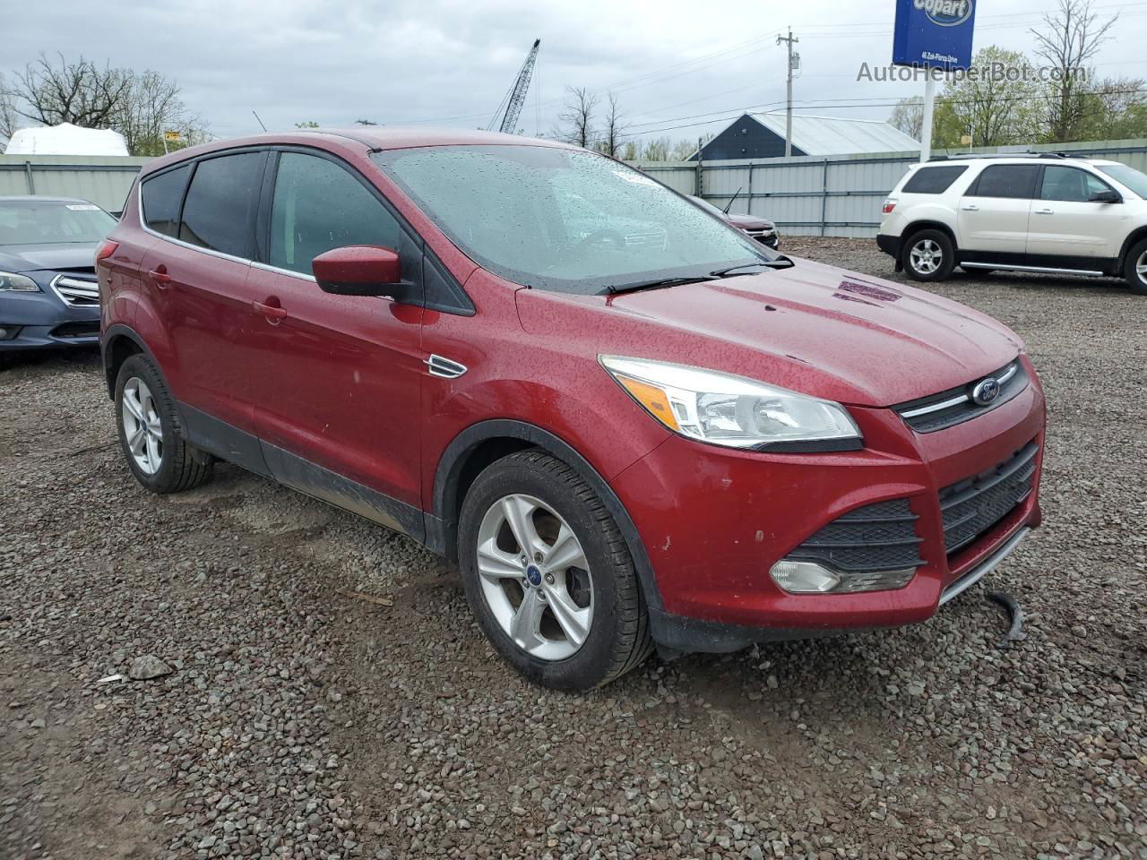 2014 Ford Escape Se Burgundy vin: 1FMCU0GX9EUC99021