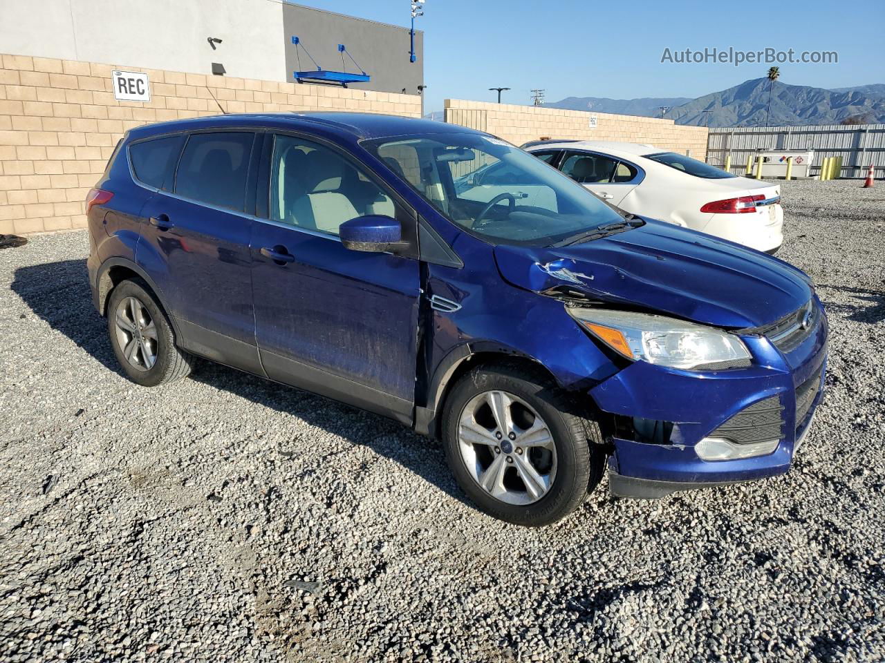 2015 Ford Escape Se Blue vin: 1FMCU0GX9FUA93683