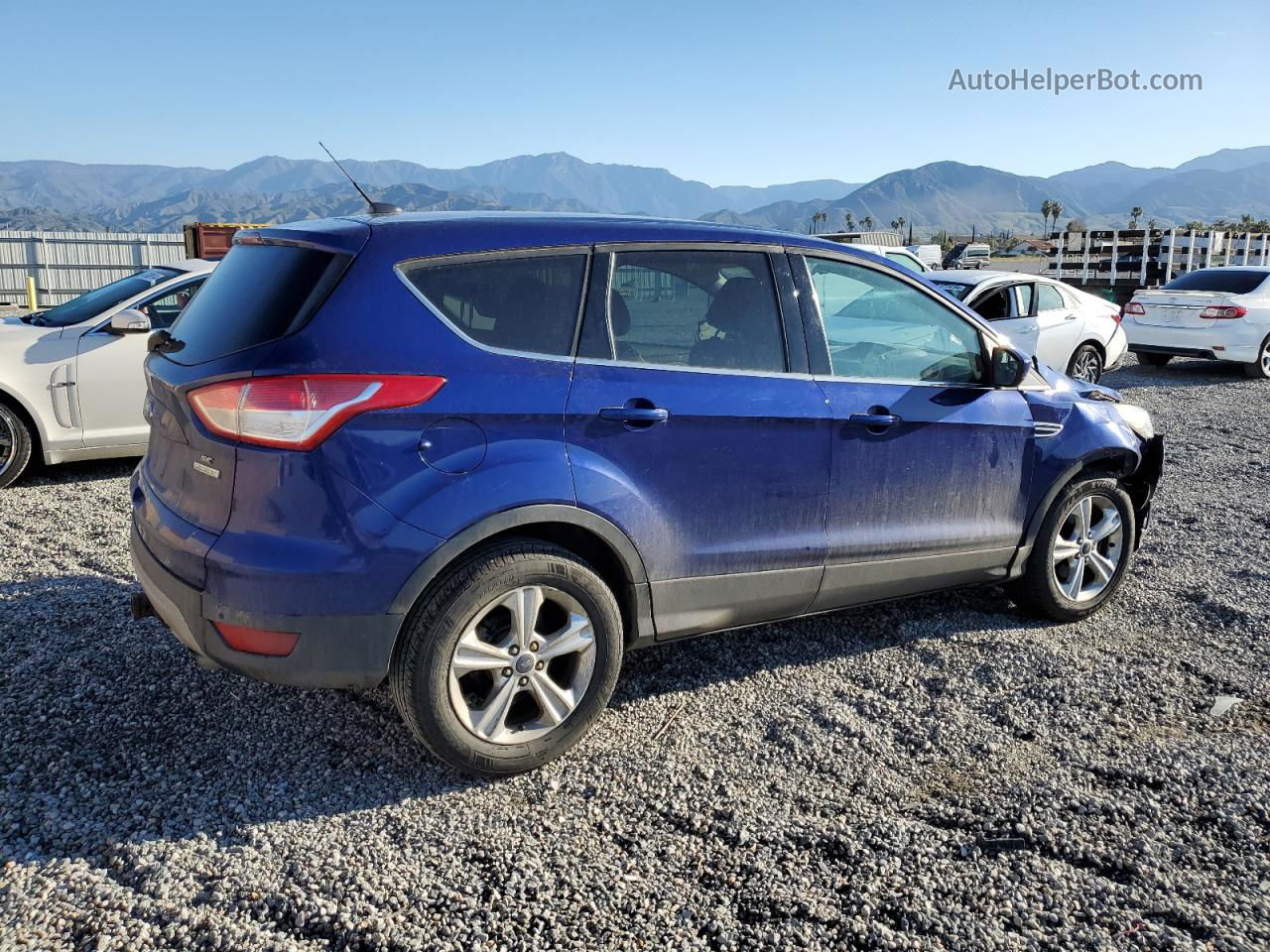 2015 Ford Escape Se Blue vin: 1FMCU0GX9FUA93683