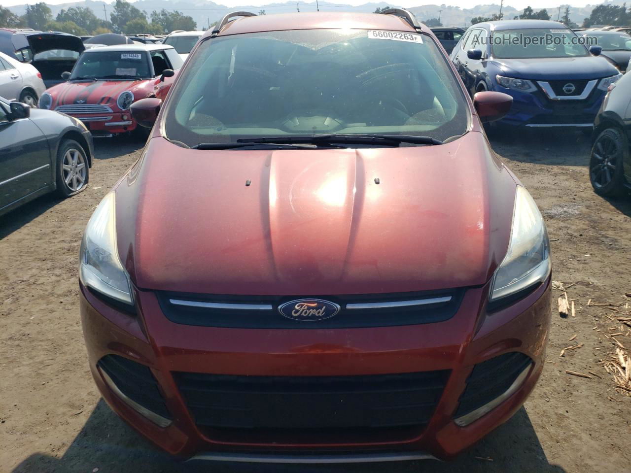 2015 Ford Escape Se Красный vin: 1FMCU0GX9FUB42705