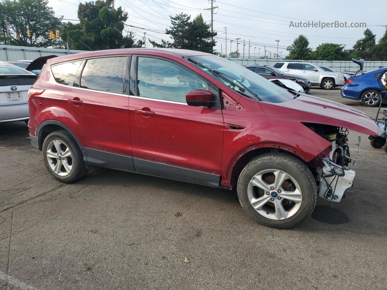 2015 Ford Escape Se Red vin: 1FMCU0GX9FUB58936