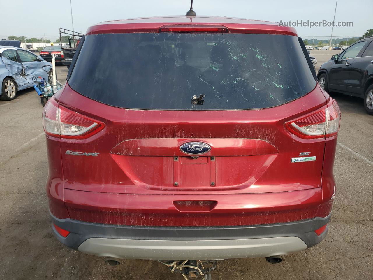 2015 Ford Escape Se Red vin: 1FMCU0GX9FUB58936