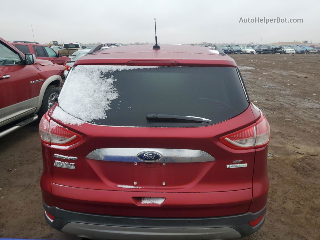 2016 Ford Escape Se Красный vin: 1FMCU0GX9GUA28284