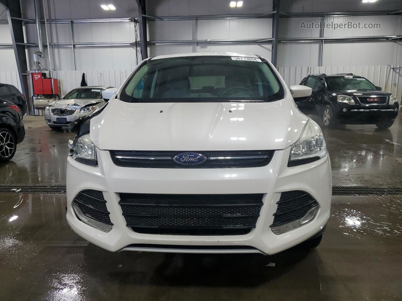 2013 Ford Escape Se White vin: 1FMCU0GXXDUA04703