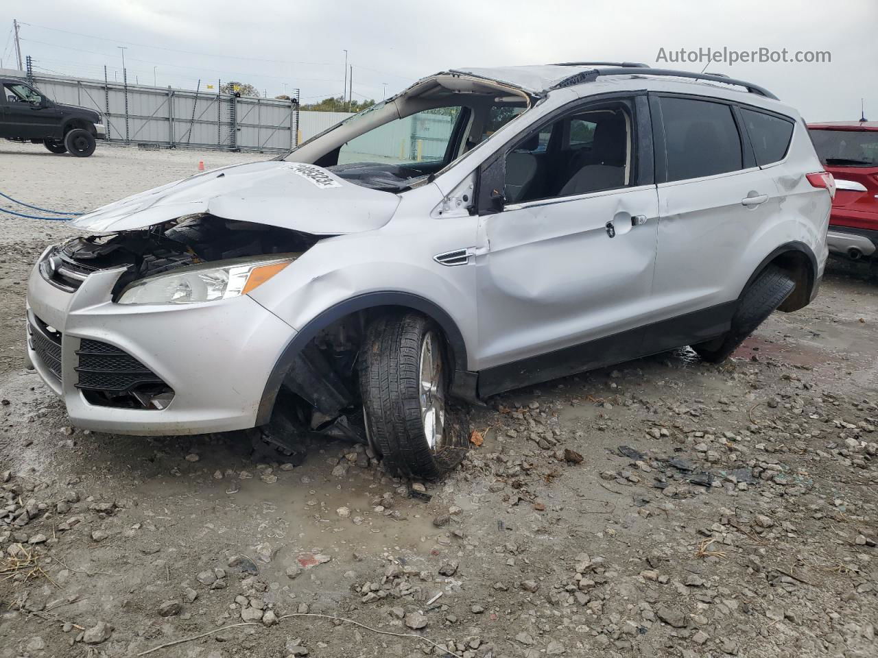 2013 Ford Escape Se Silver vin: 1FMCU0GXXDUC19899