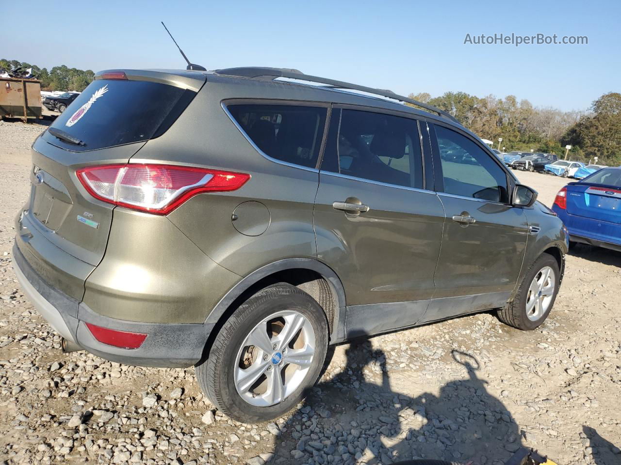 2013 Ford Escape Se Green vin: 1FMCU0GXXDUC88480