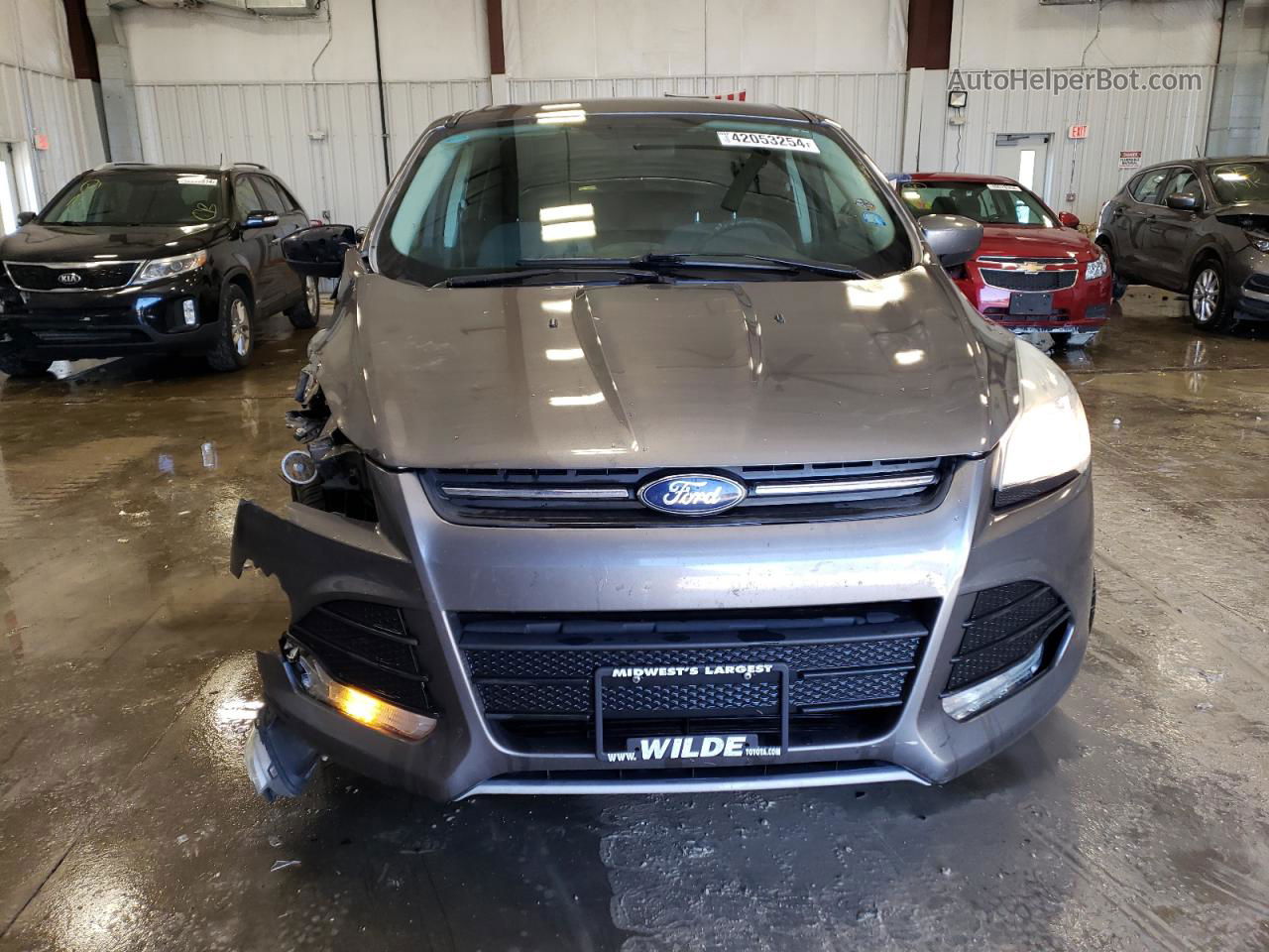 2014 Ford Escape Se Gray vin: 1FMCU0GXXEUA67298