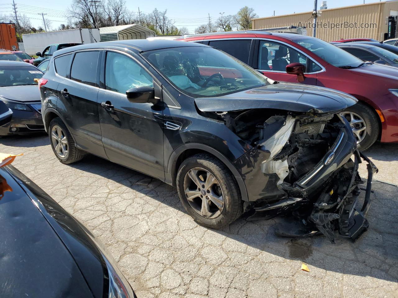 2014 Ford Escape Se Black vin: 1FMCU0GXXEUB08268