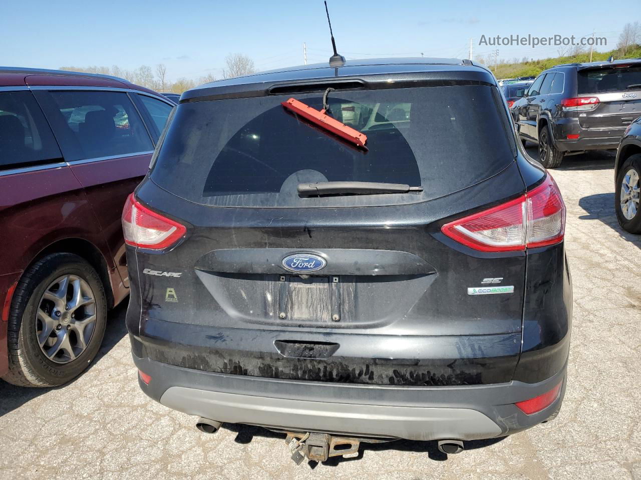 2014 Ford Escape Se Black vin: 1FMCU0GXXEUB08268