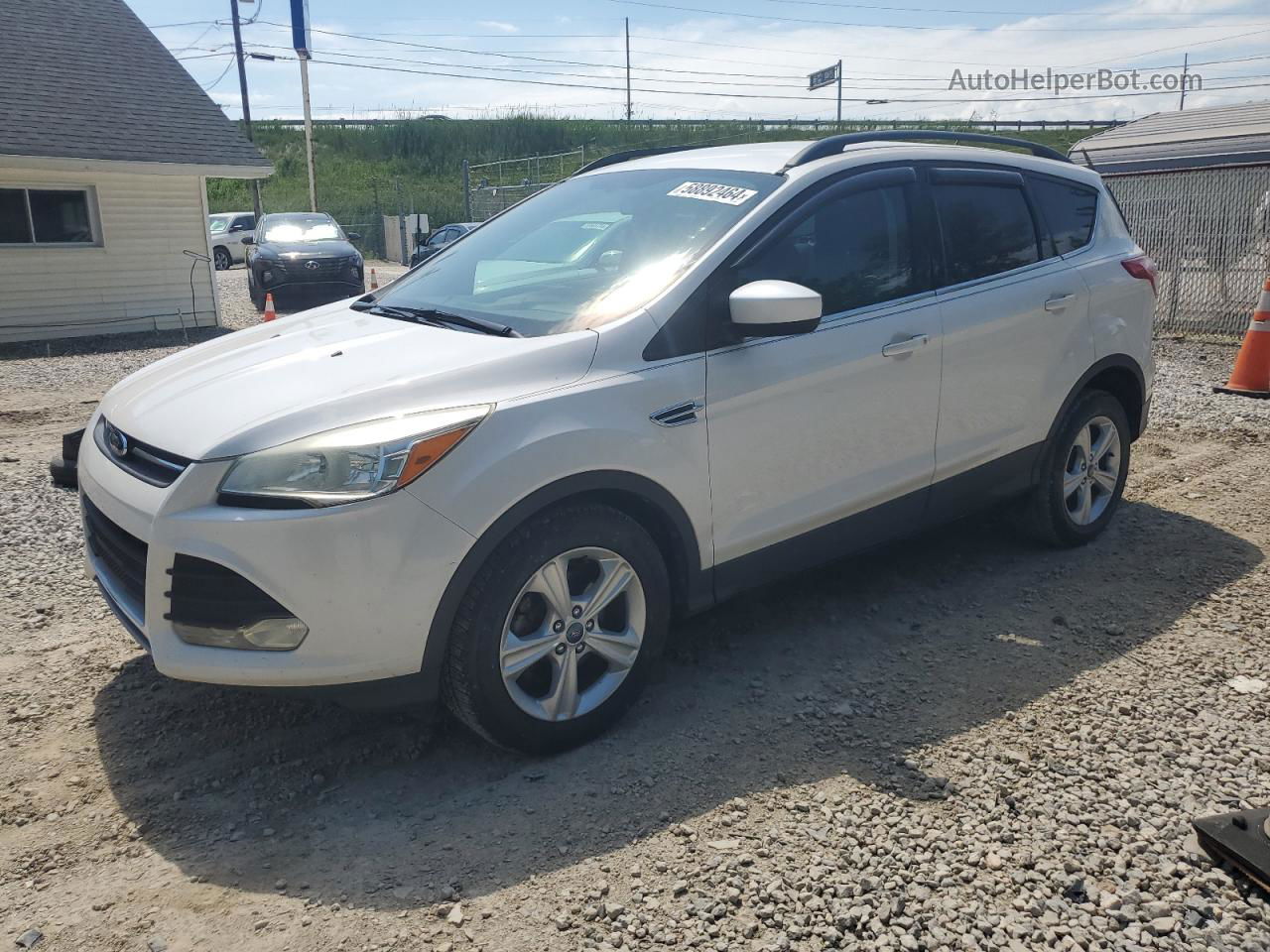 2014 Ford Escape Se White vin: 1FMCU0GXXEUB83259