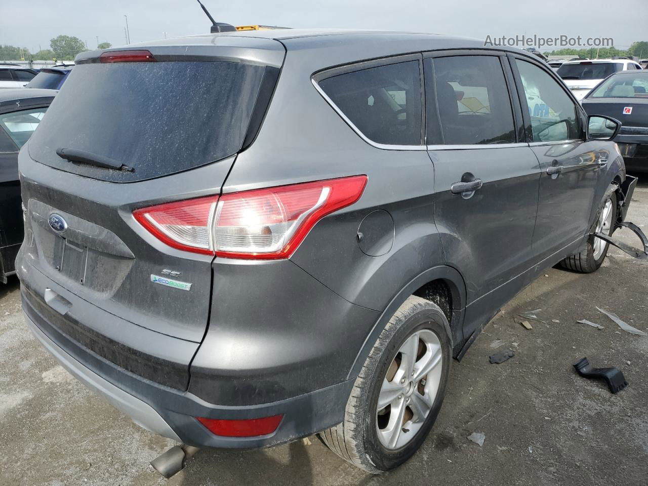 2014 Ford Escape Se Gray vin: 1FMCU0GXXEUD30924