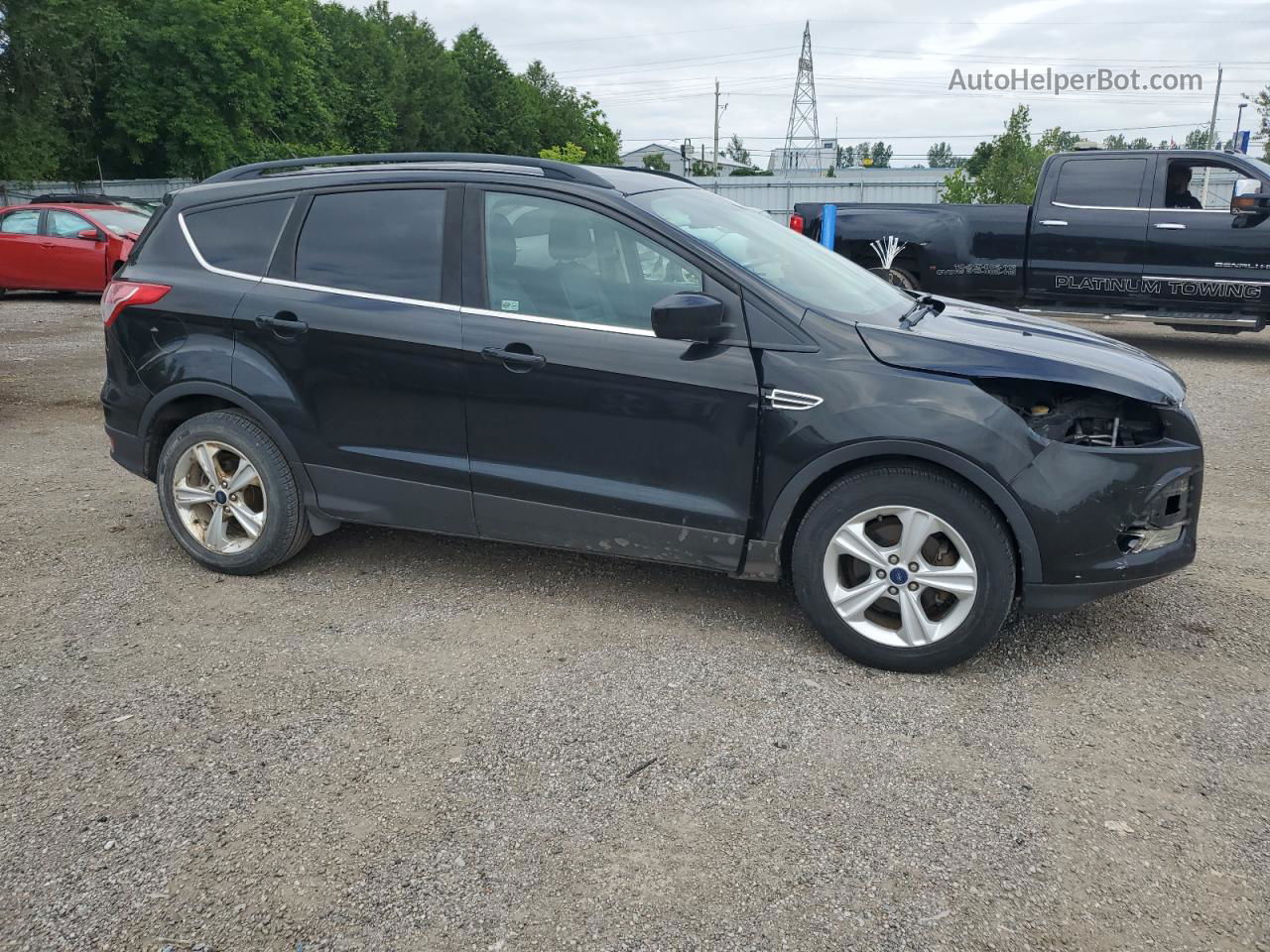 2015 Ford Escape Se Black vin: 1FMCU0GXXFUB85854