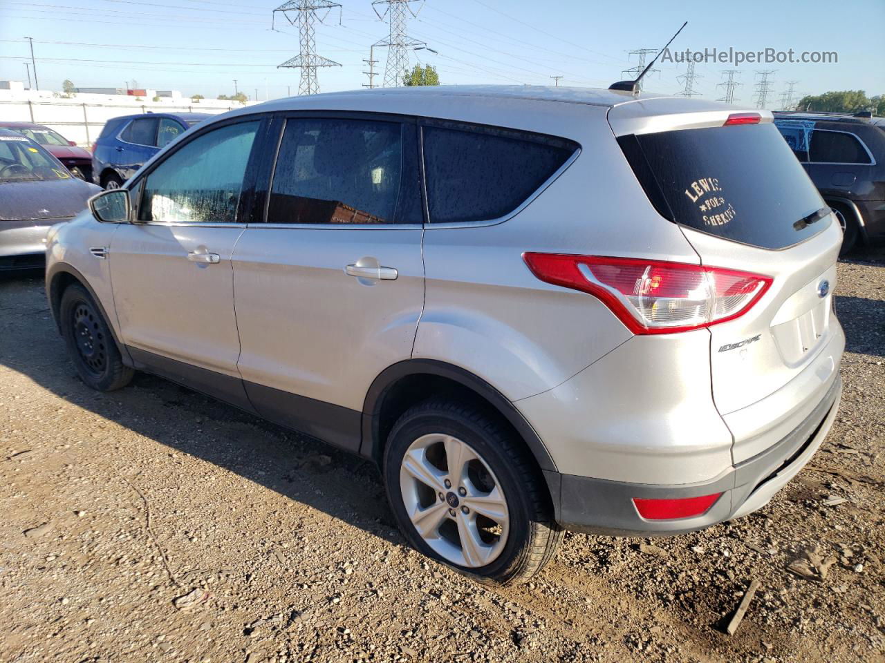 2016 Ford Escape Se Silver vin: 1FMCU0GXXGUA08206