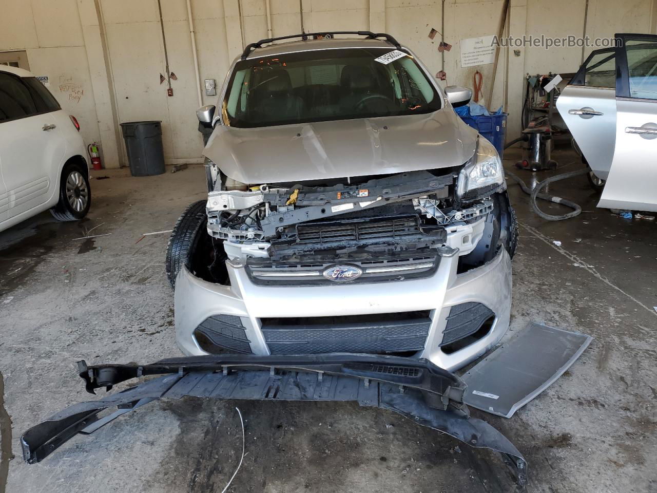 2016 Ford Escape Se Silver vin: 1FMCU0GXXGUA60645