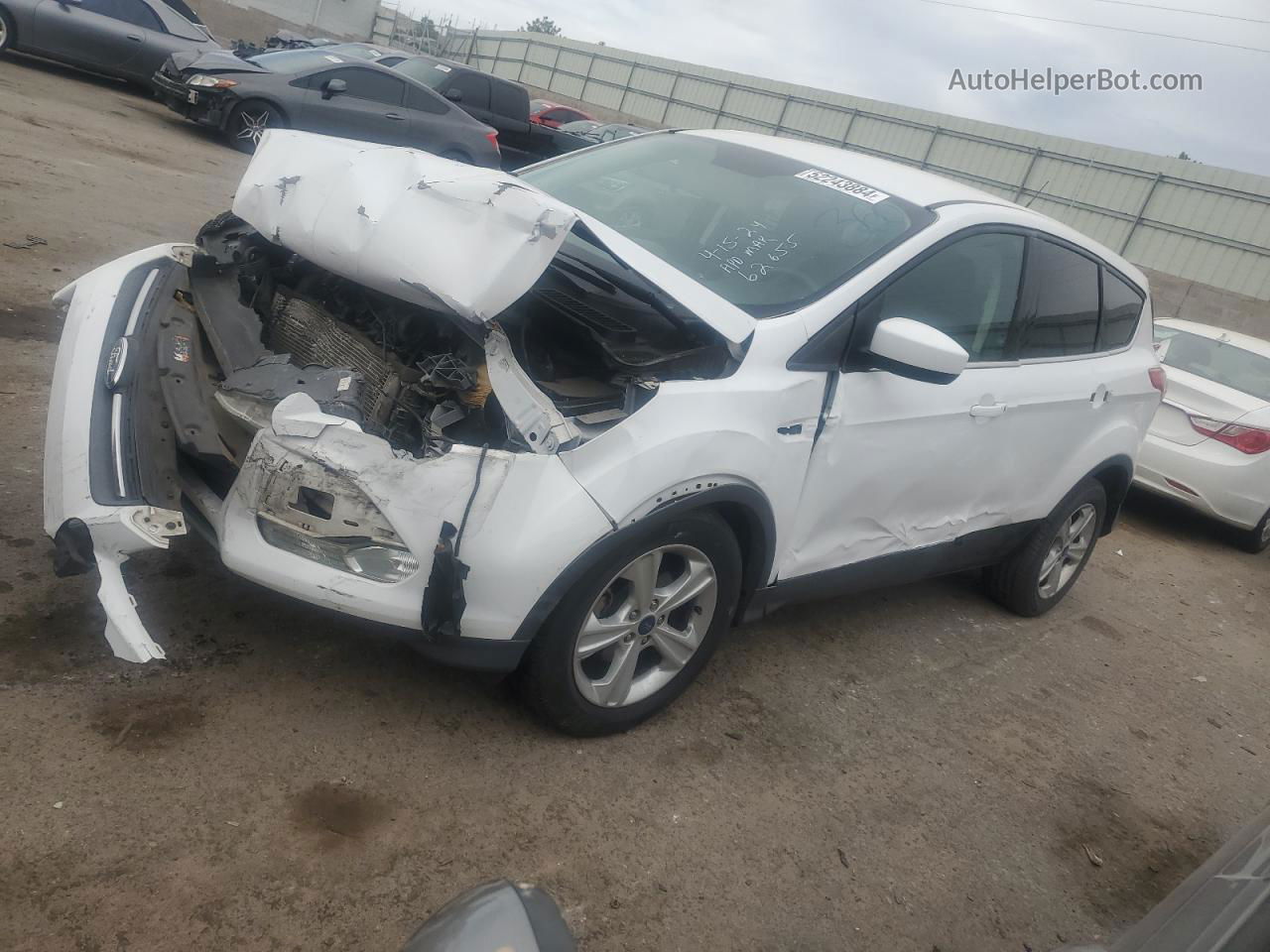 2016 Ford Escape Se White vin: 1FMCU0GXXGUA70012