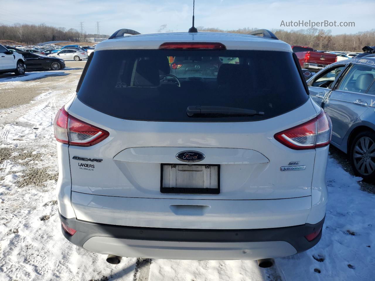 2016 Ford Escape Se White vin: 1FMCU0GXXGUB19693