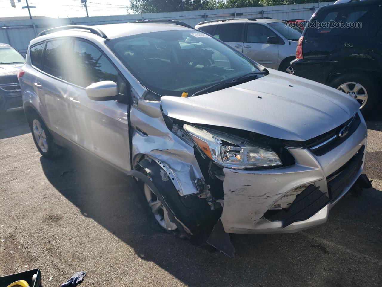 2016 Ford Escape Se Silver vin: 1FMCU0GXXGUC13735