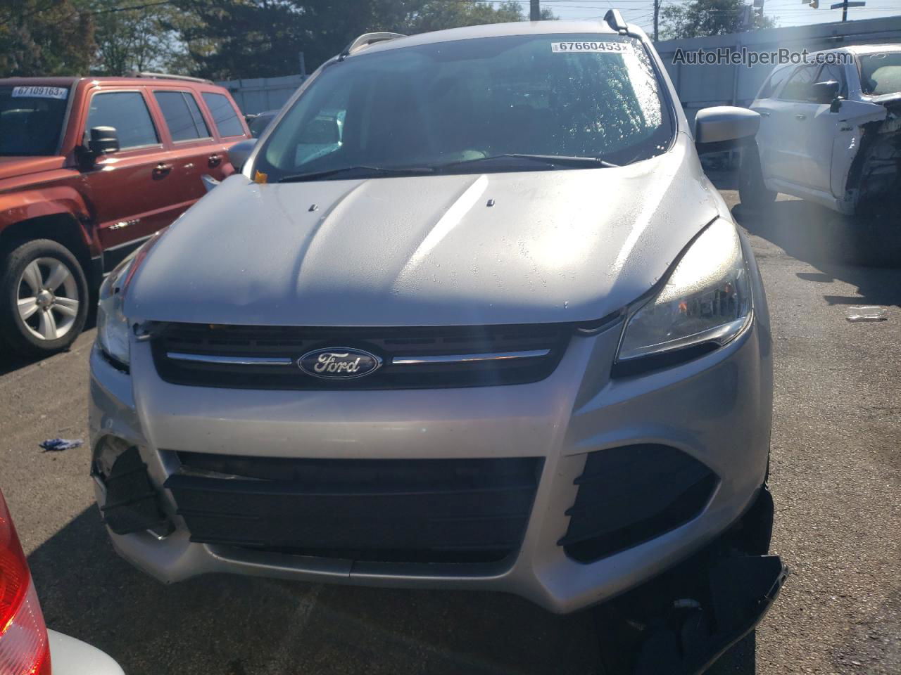 2016 Ford Escape Se Silver vin: 1FMCU0GXXGUC13735