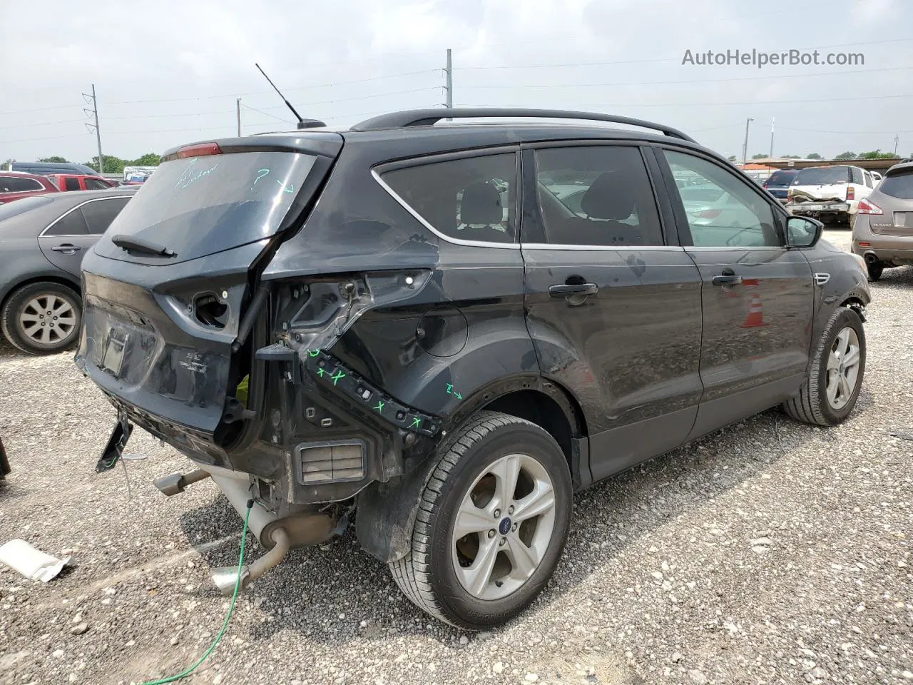 2016 Ford Escape Se Black vin: 1FMCU0GXXGUC13928