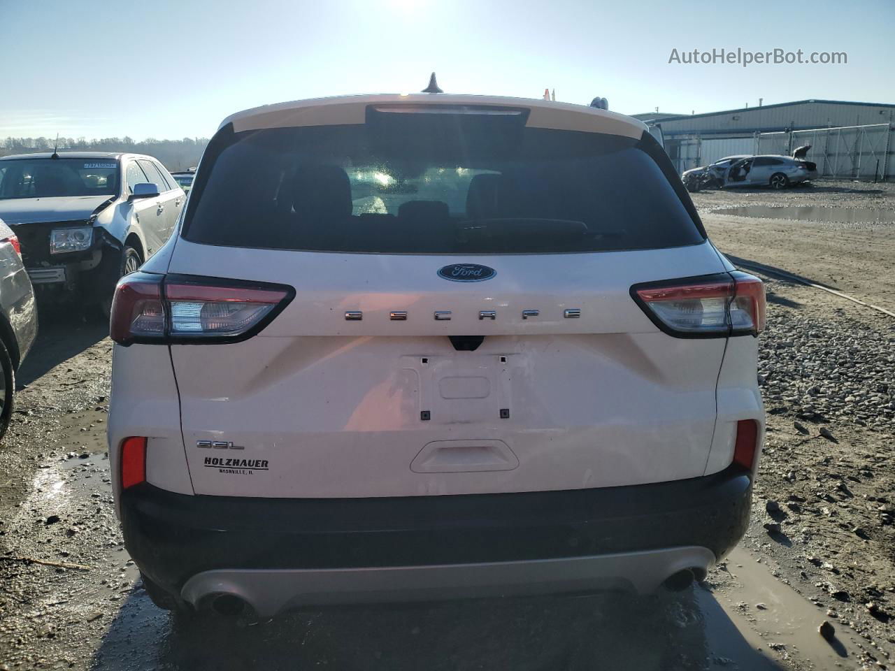 2021 Ford Escape Sel White vin: 1FMCU0H60MUB08736