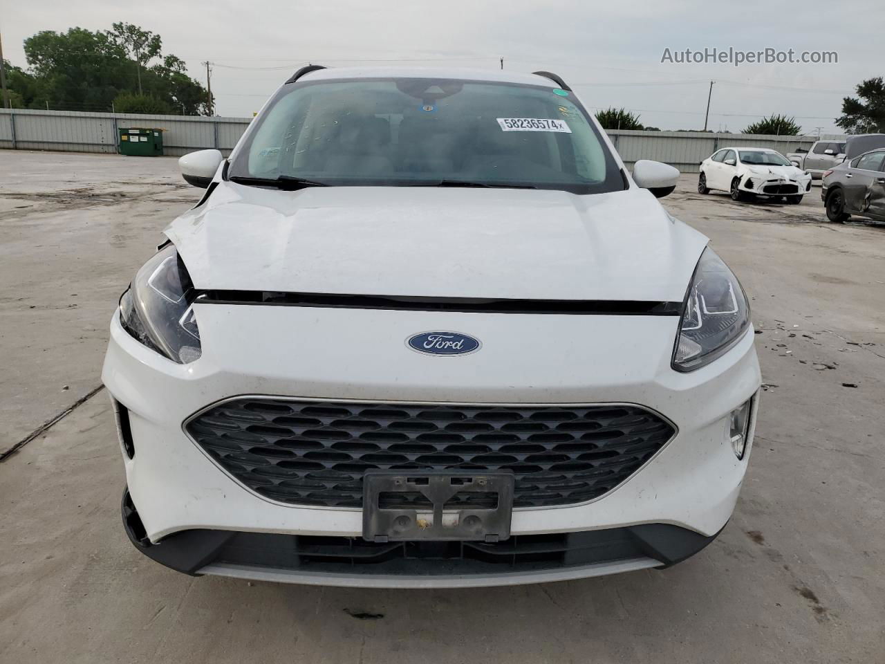 2021 Ford Escape Sel Белый vin: 1FMCU0H63MUA52825