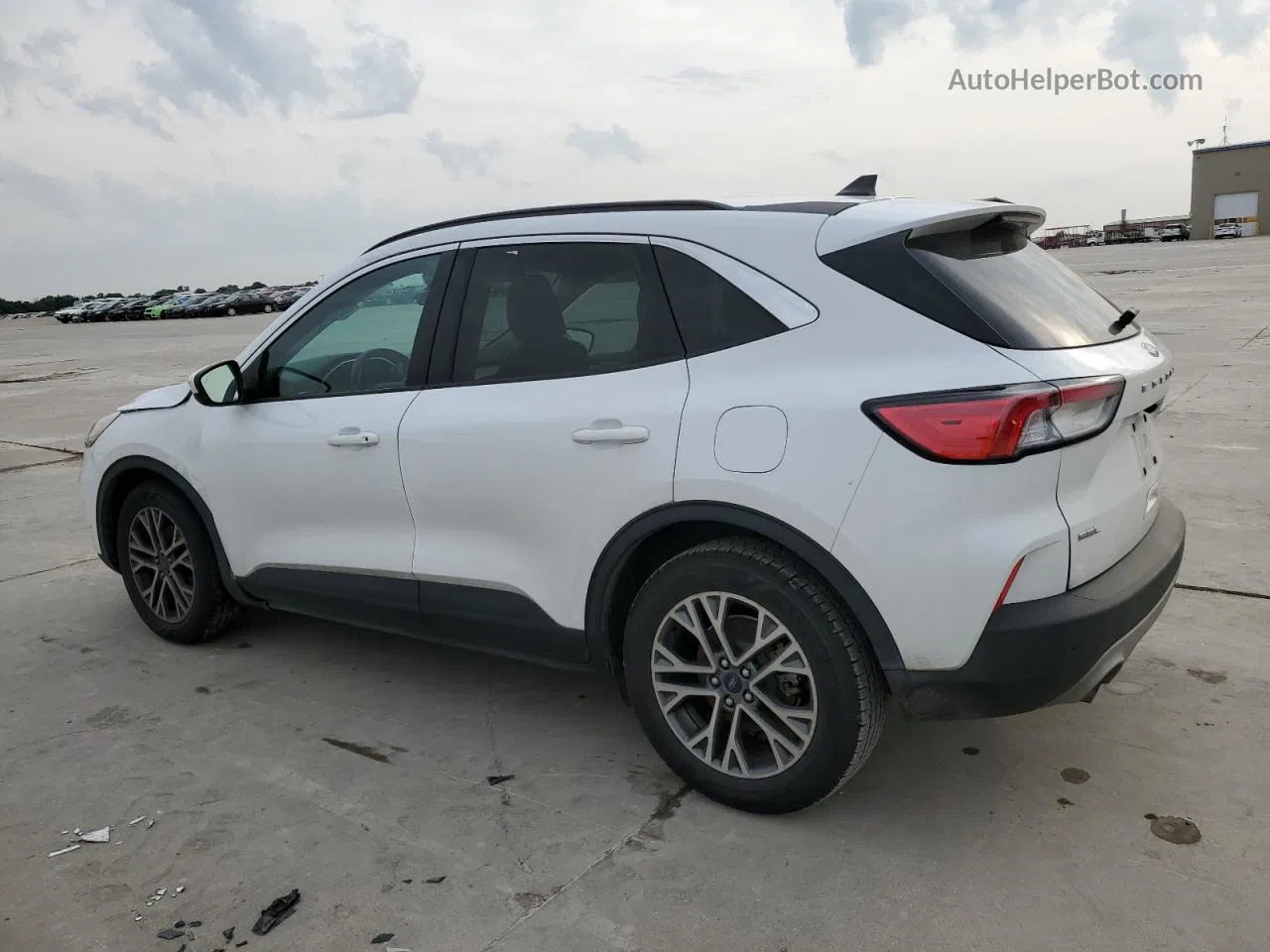 2021 Ford Escape Sel Белый vin: 1FMCU0H63MUA52825