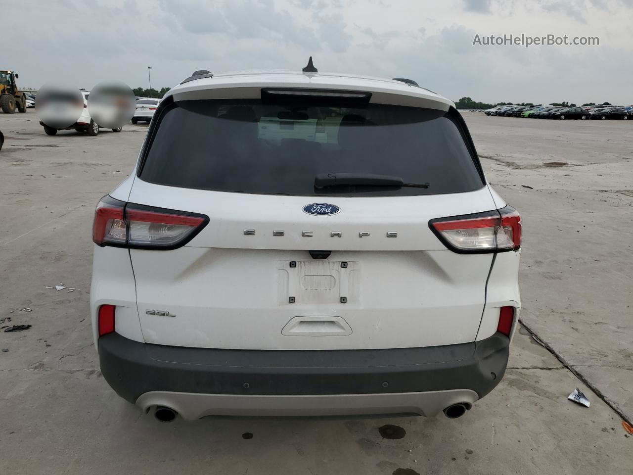 2021 Ford Escape Sel White vin: 1FMCU0H63MUA52825