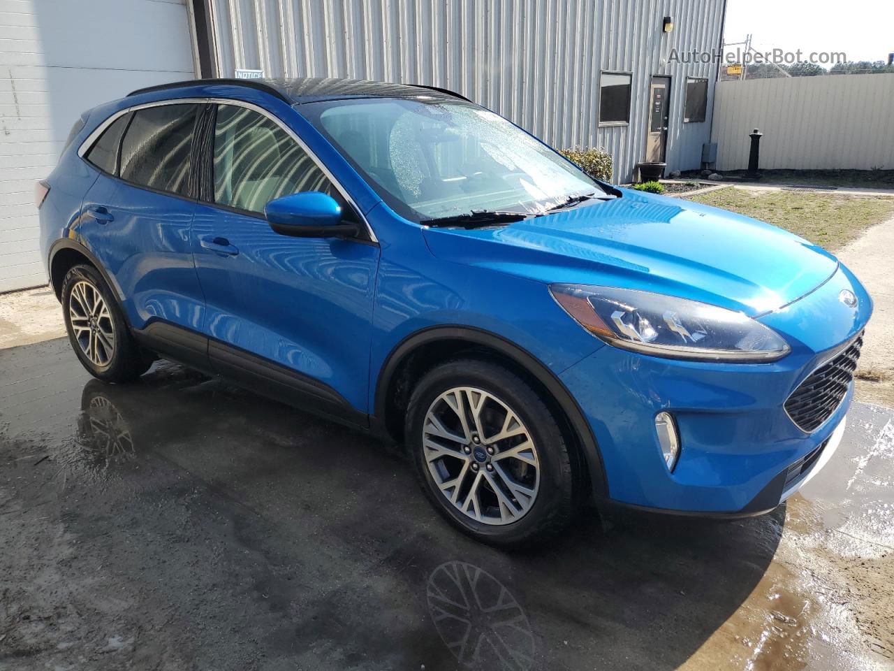 2021 Ford Escape Sel Blue vin: 1FMCU0H63MUA63436