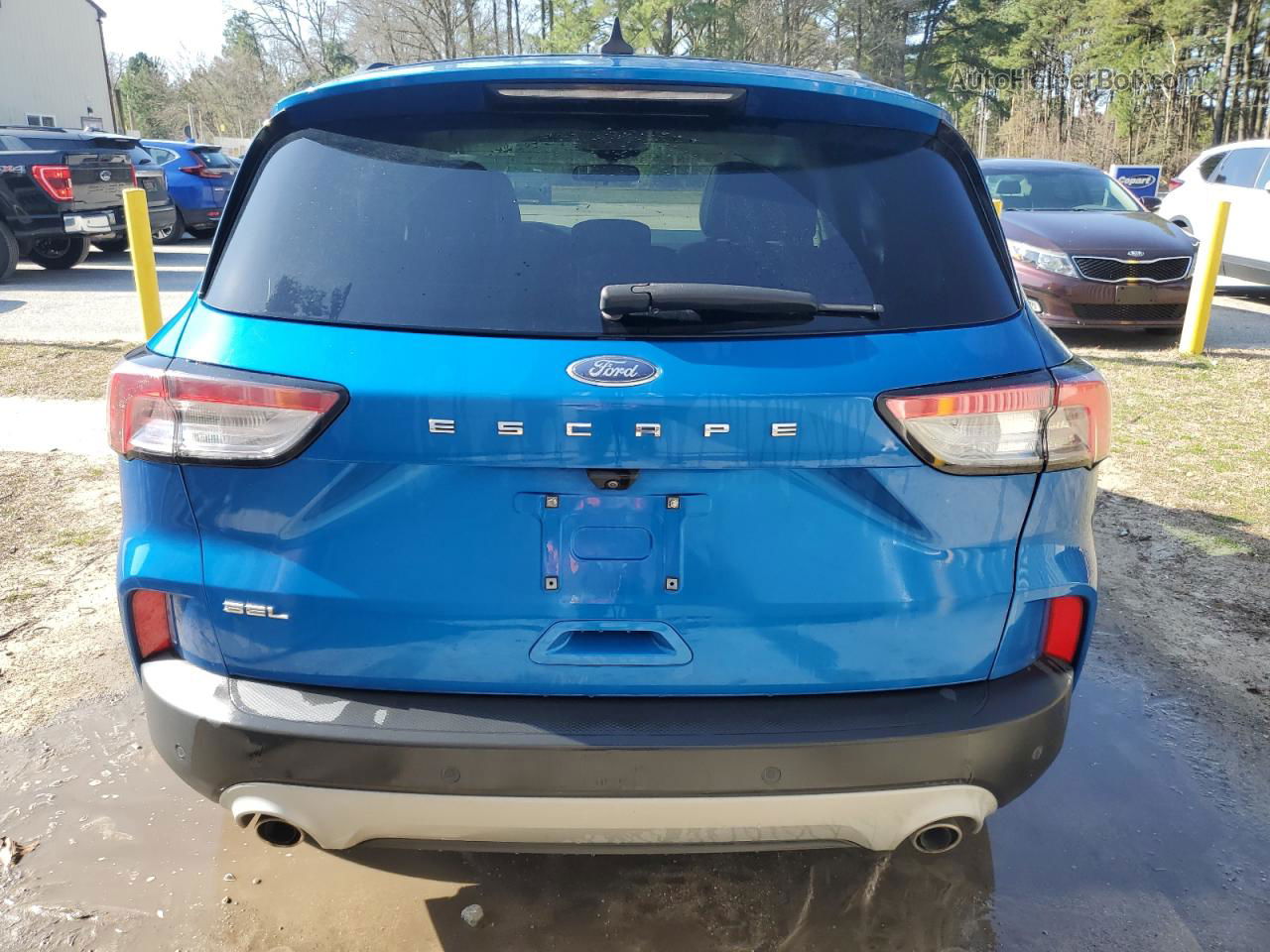 2021 Ford Escape Sel Blue vin: 1FMCU0H63MUA63436