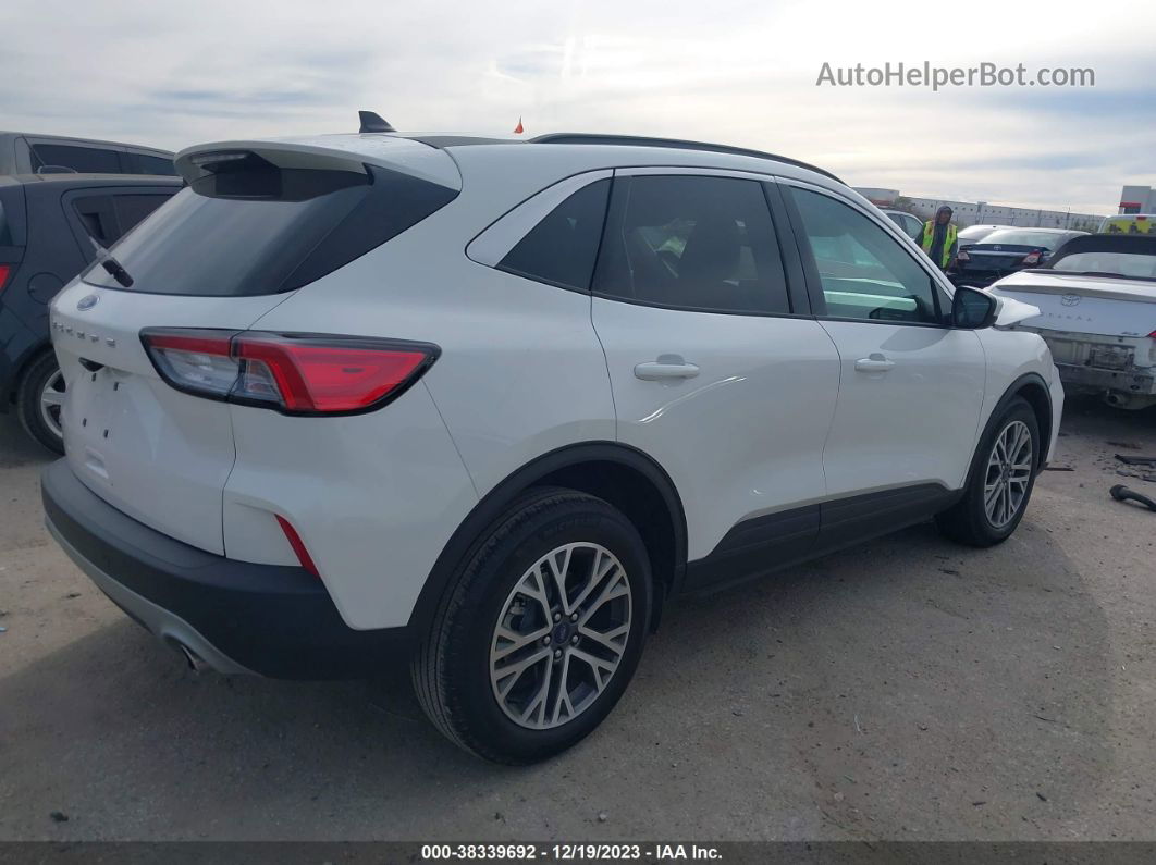 2021 Ford Escape Sel Белый vin: 1FMCU0H64MUB26558