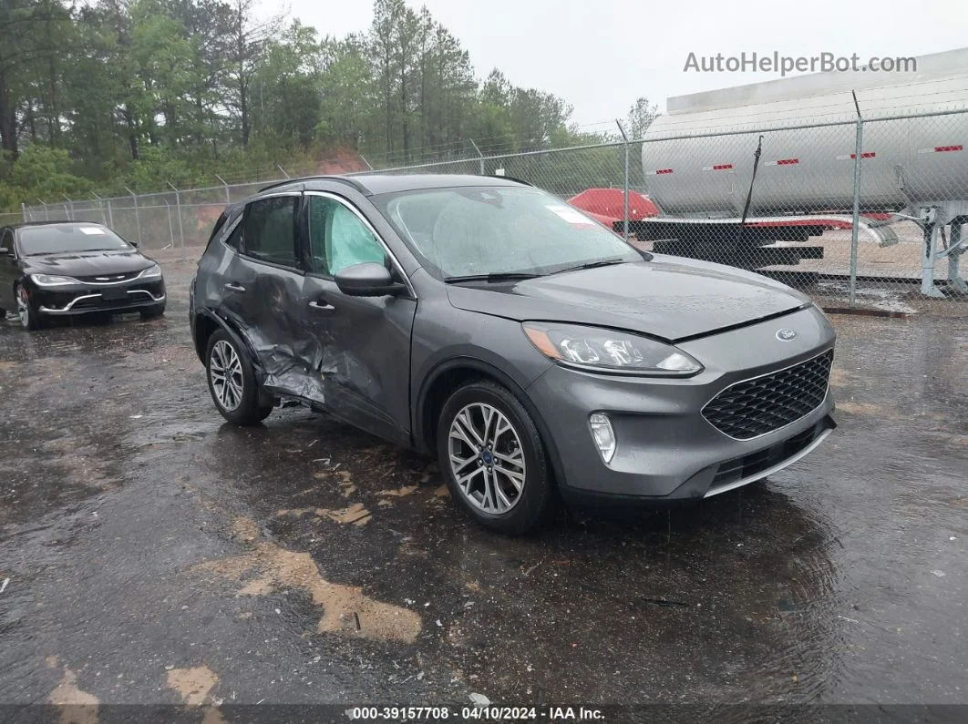 2021 Ford Escape Sel Gray vin: 1FMCU0H67MUB07695