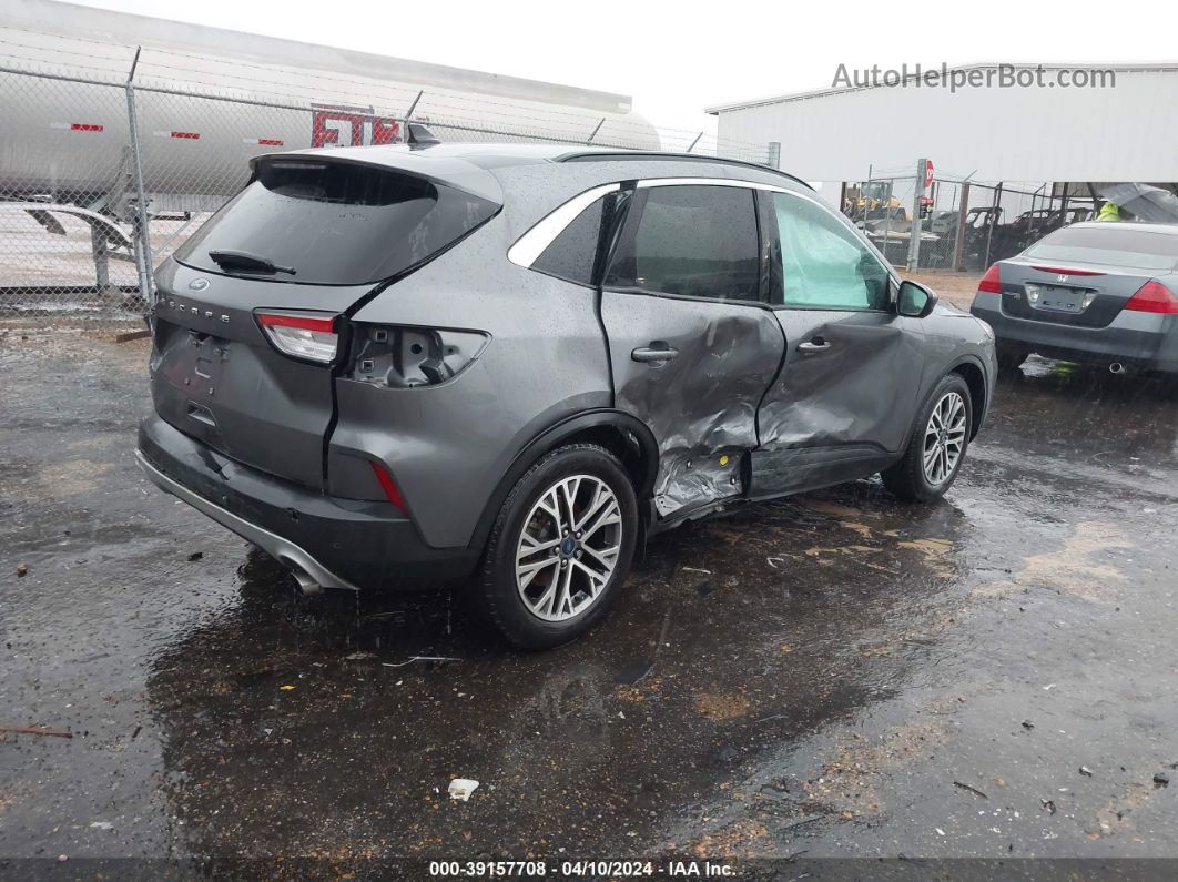 2021 Ford Escape Sel Gray vin: 1FMCU0H67MUB07695