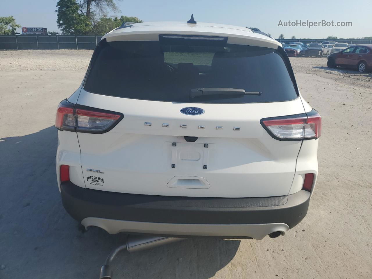 2021 Ford Escape Sel White vin: 1FMCU0H68MUA17147