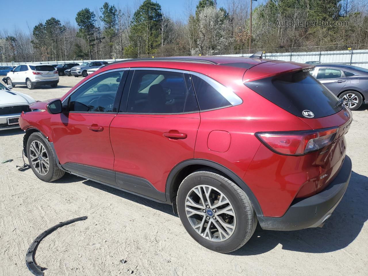 2021 Ford Escape Sel Red vin: 1FMCU0H68MUB36428