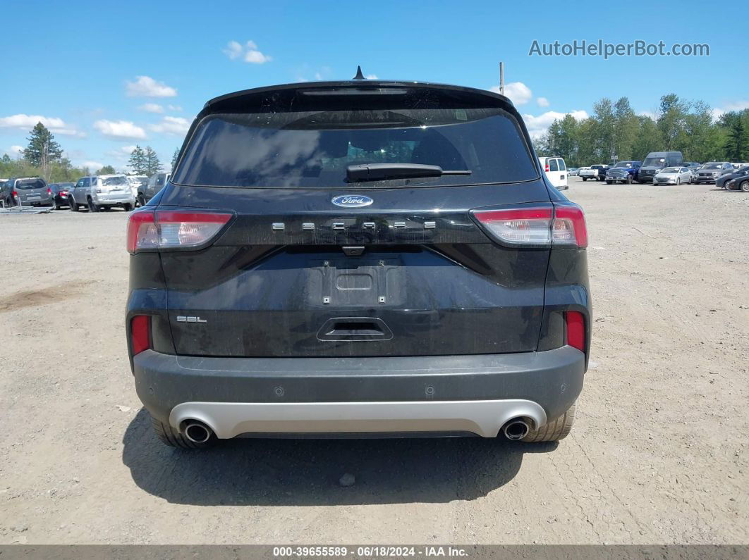 2021 Ford Escape Sel Черный vin: 1FMCU0H6XMUA52143