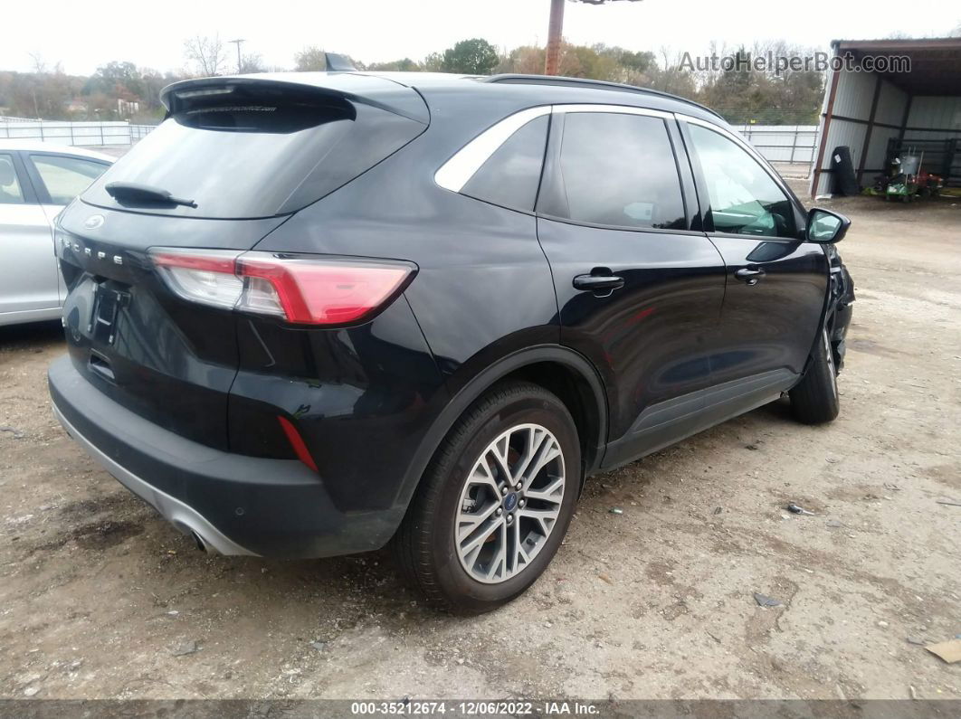 2021 Ford Escape Sel Темно-синий vin: 1FMCU0H6XMUB21459