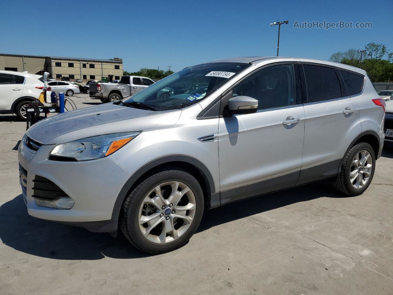 2013 Ford Escape Sel Silver vin: 1FMCU0H90DUD71464