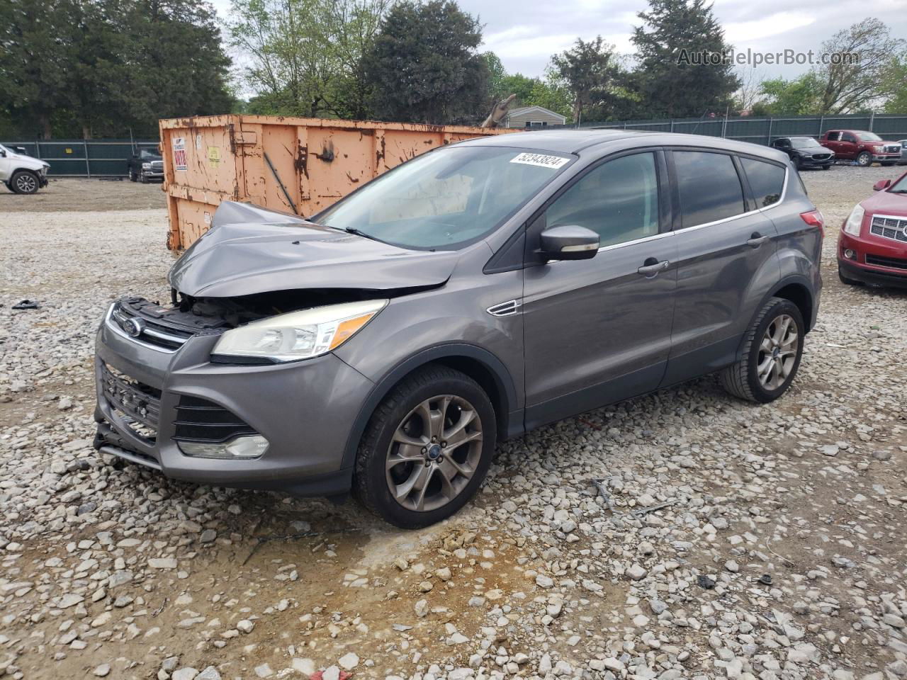 2013 Ford Escape Sel Gray vin: 1FMCU0H91DUA79600