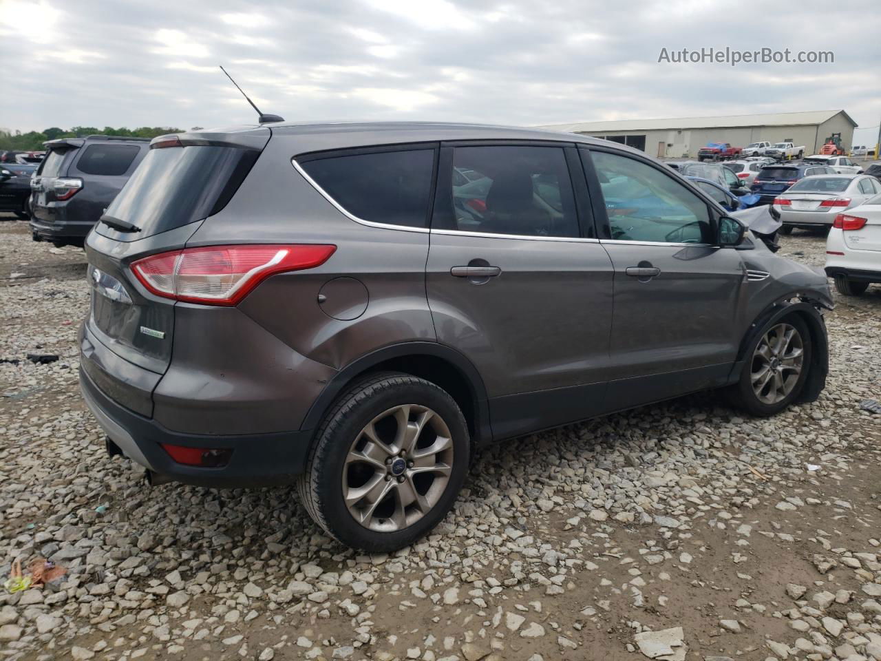 2013 Ford Escape Sel Gray vin: 1FMCU0H91DUA79600