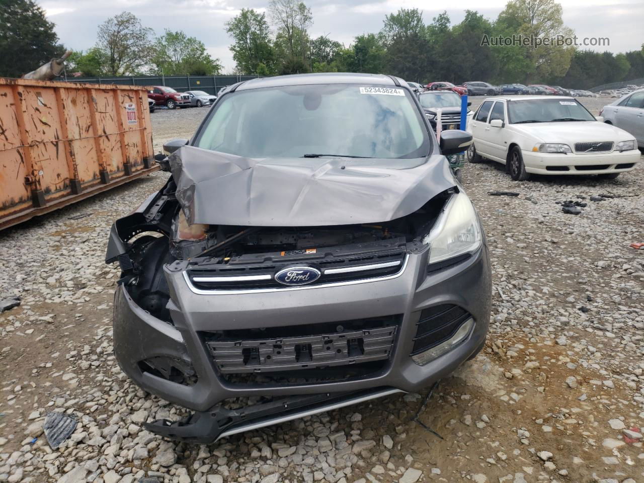 2013 Ford Escape Sel Серый vin: 1FMCU0H91DUA79600