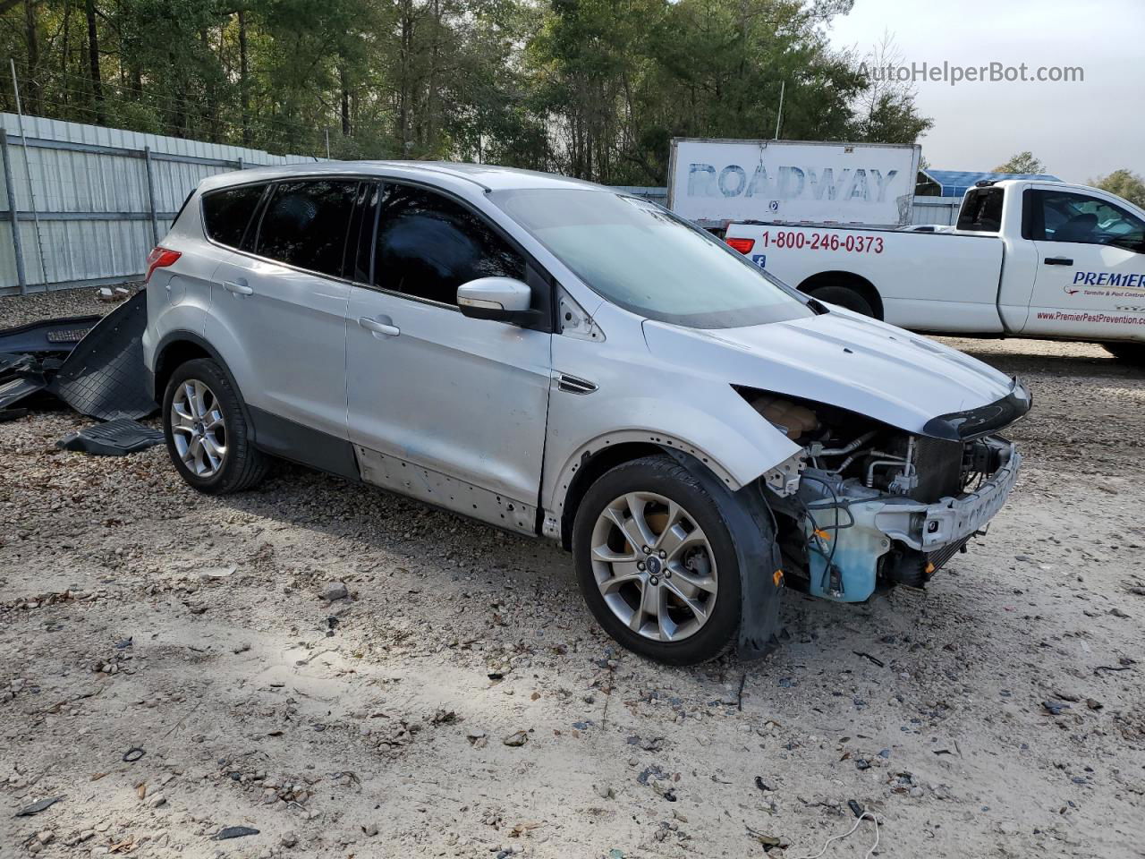 2013 Ford Escape Sel Silver vin: 1FMCU0H92DUD12402