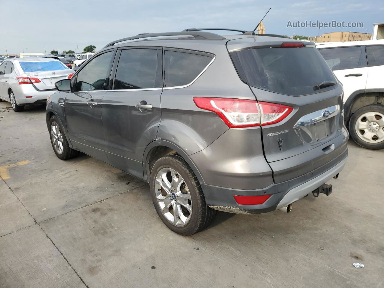 2013 Ford Escape Sel Gray vin: 1FMCU0H93DUC46412