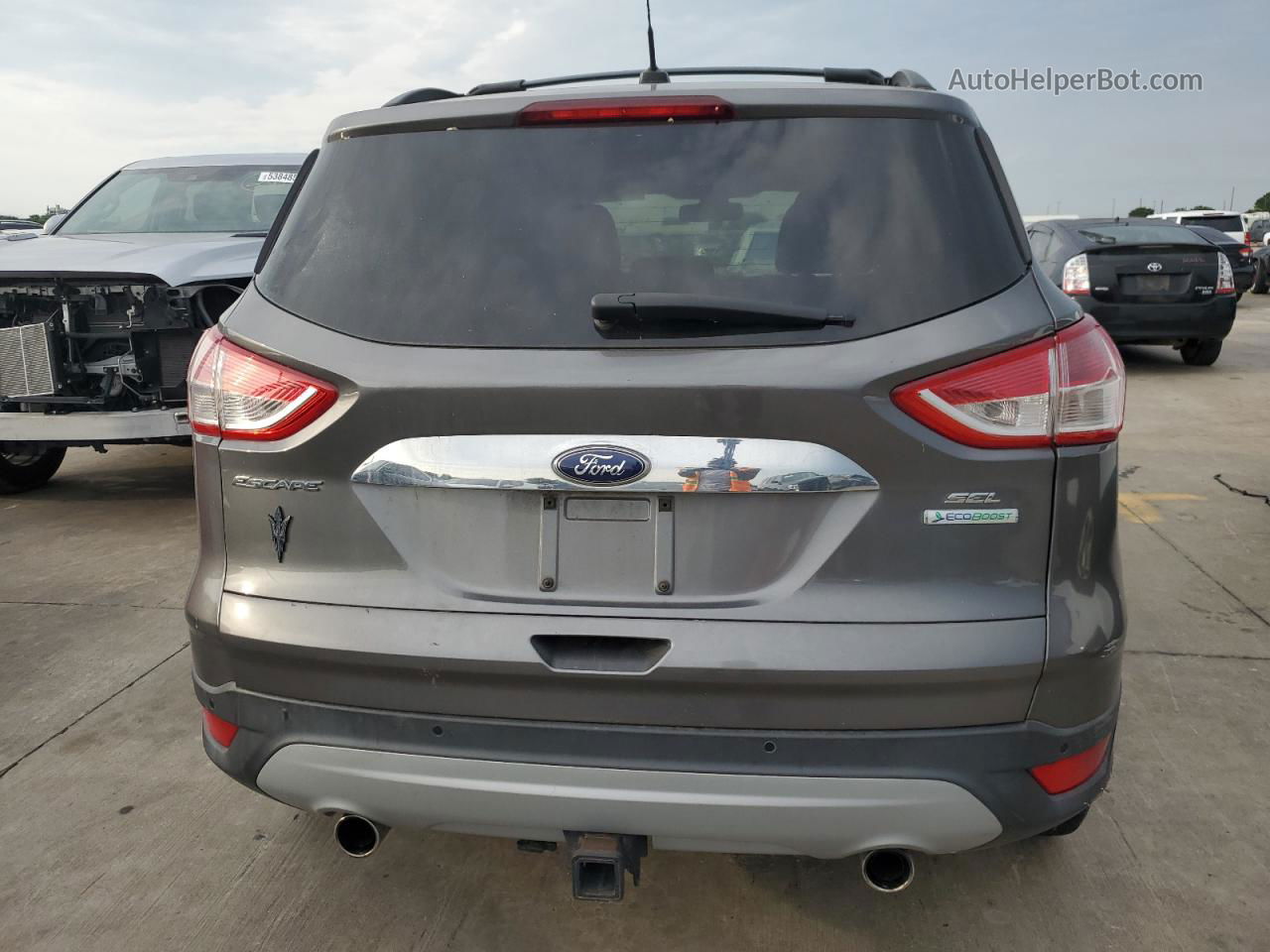 2013 Ford Escape Sel Gray vin: 1FMCU0H93DUC46412