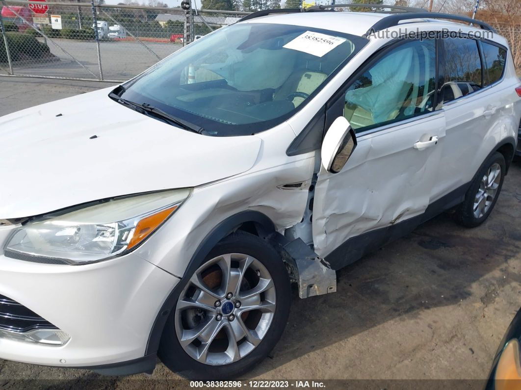 2013 Ford Escape Sel White vin: 1FMCU0H94DUC08087