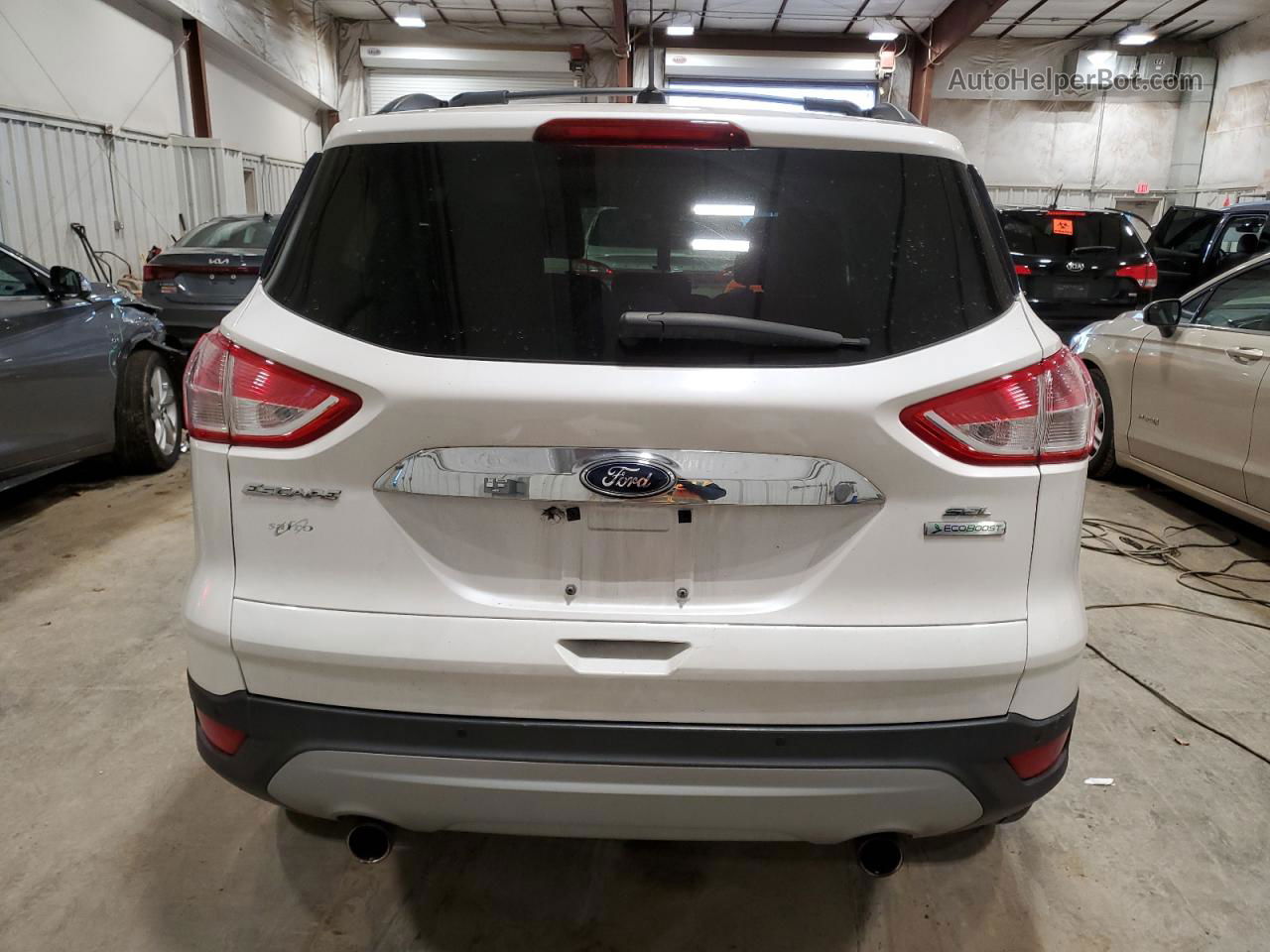 2013 Ford Escape Sel White vin: 1FMCU0H94DUD36717