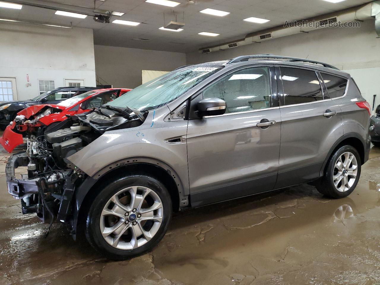 2013 Ford Escape Sel Gray vin: 1FMCU0H95DUA92723