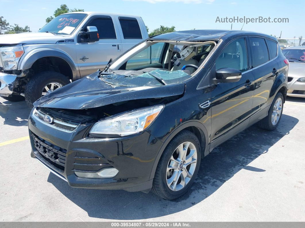 2013 Ford Escape Sel Черный vin: 1FMCU0H96DUA73002