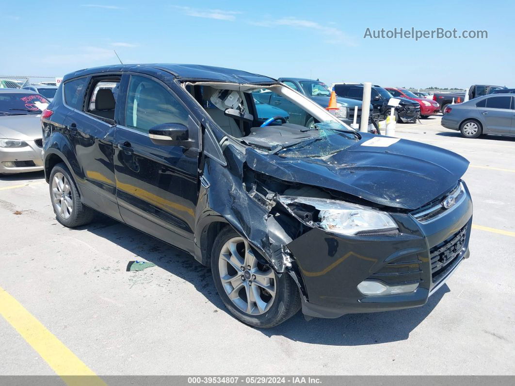 2013 Ford Escape Sel Черный vin: 1FMCU0H96DUA73002