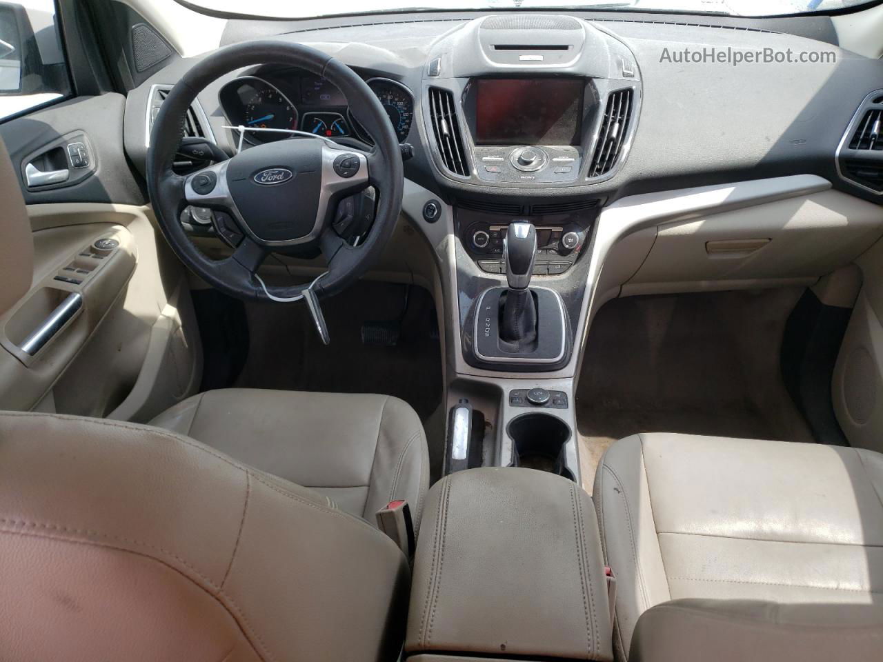 2013 Ford Escape Sel Белый vin: 1FMCU0H96DUA83903