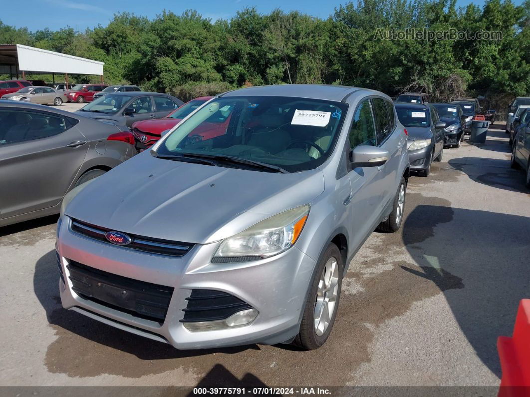 2013 Ford Escape Sel Silver vin: 1FMCU0H97DUD71090